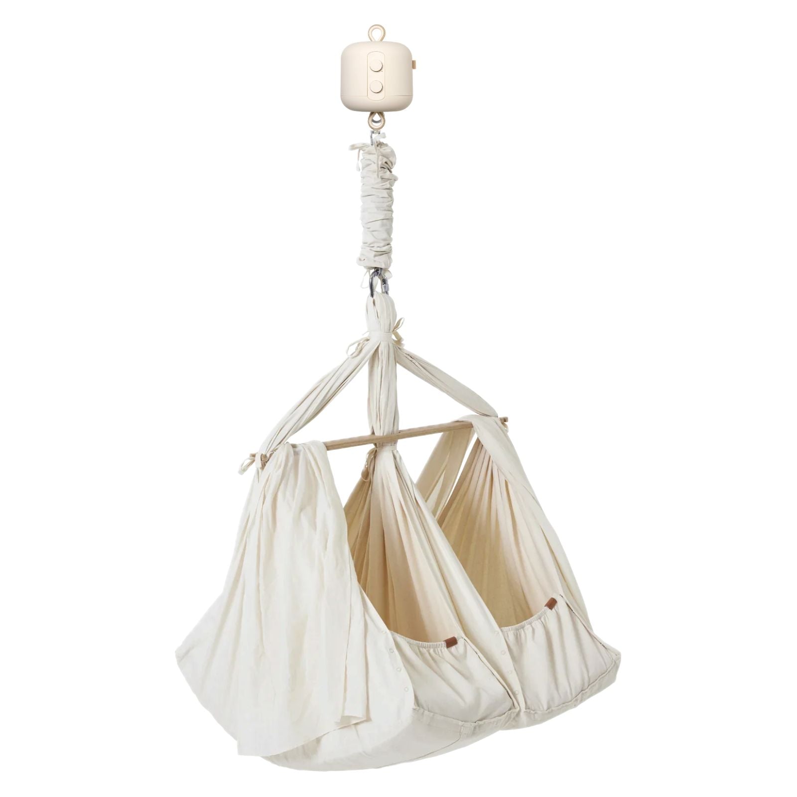 Twin baby hammock with cradle bouncer