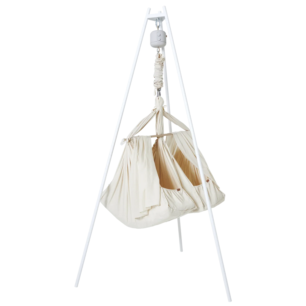 Tvillingvugge med vuggemotor (basic) & veggstativ (basic)