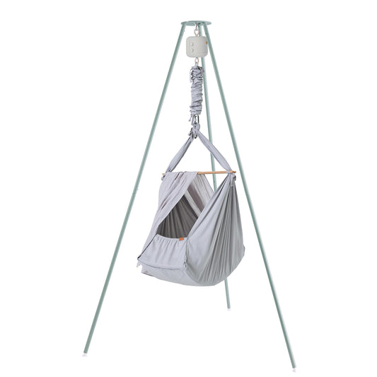 Baby hammock (premium) with cradle bouncer & stand (basic)