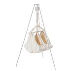 Tvillingslyngevugge med vuggemotor og veggstativ