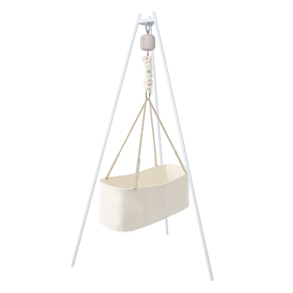 Vugge med vuggemotor og veggstativ