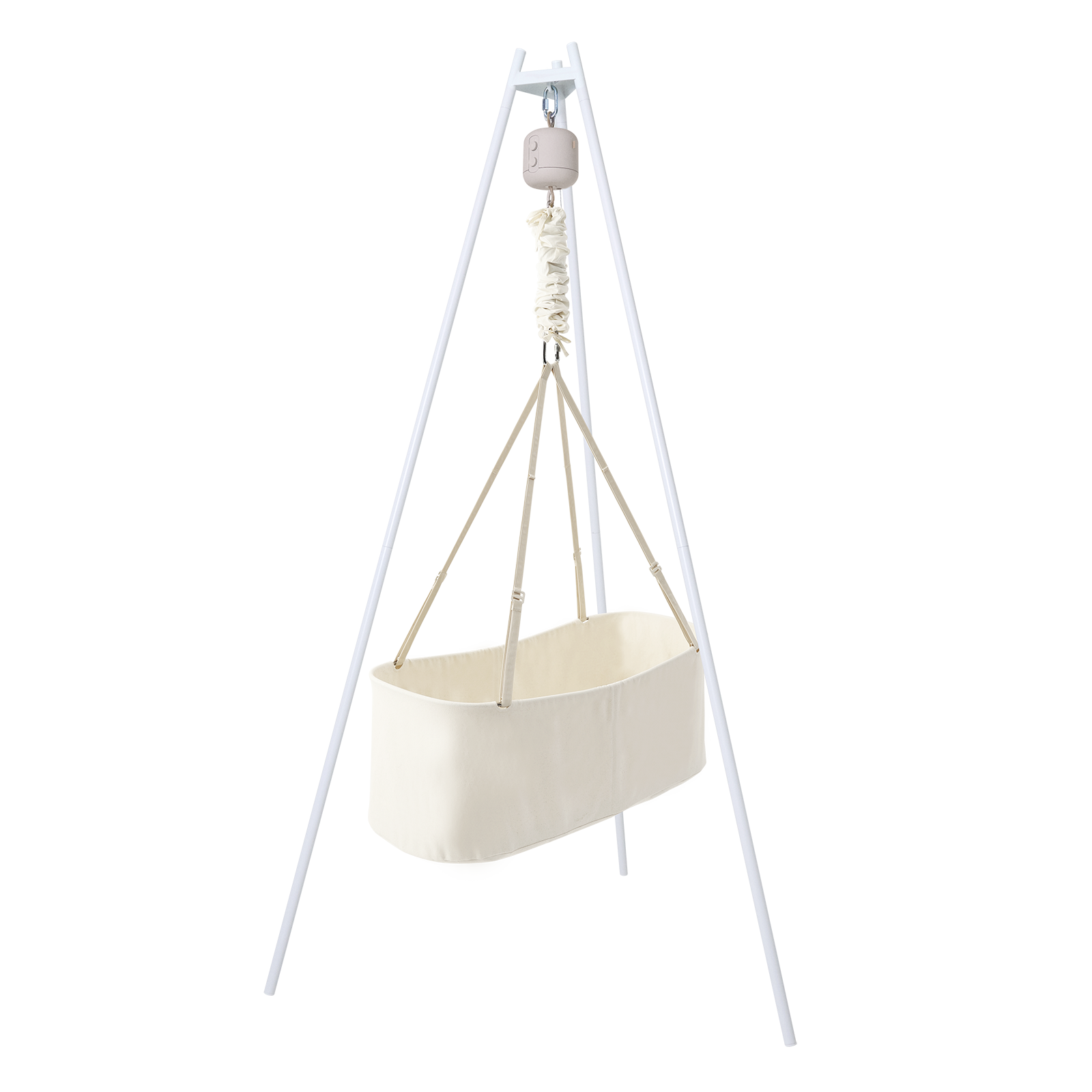 Vugge med vuggemotor og veggstativ