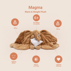Magma warm & weighted plush