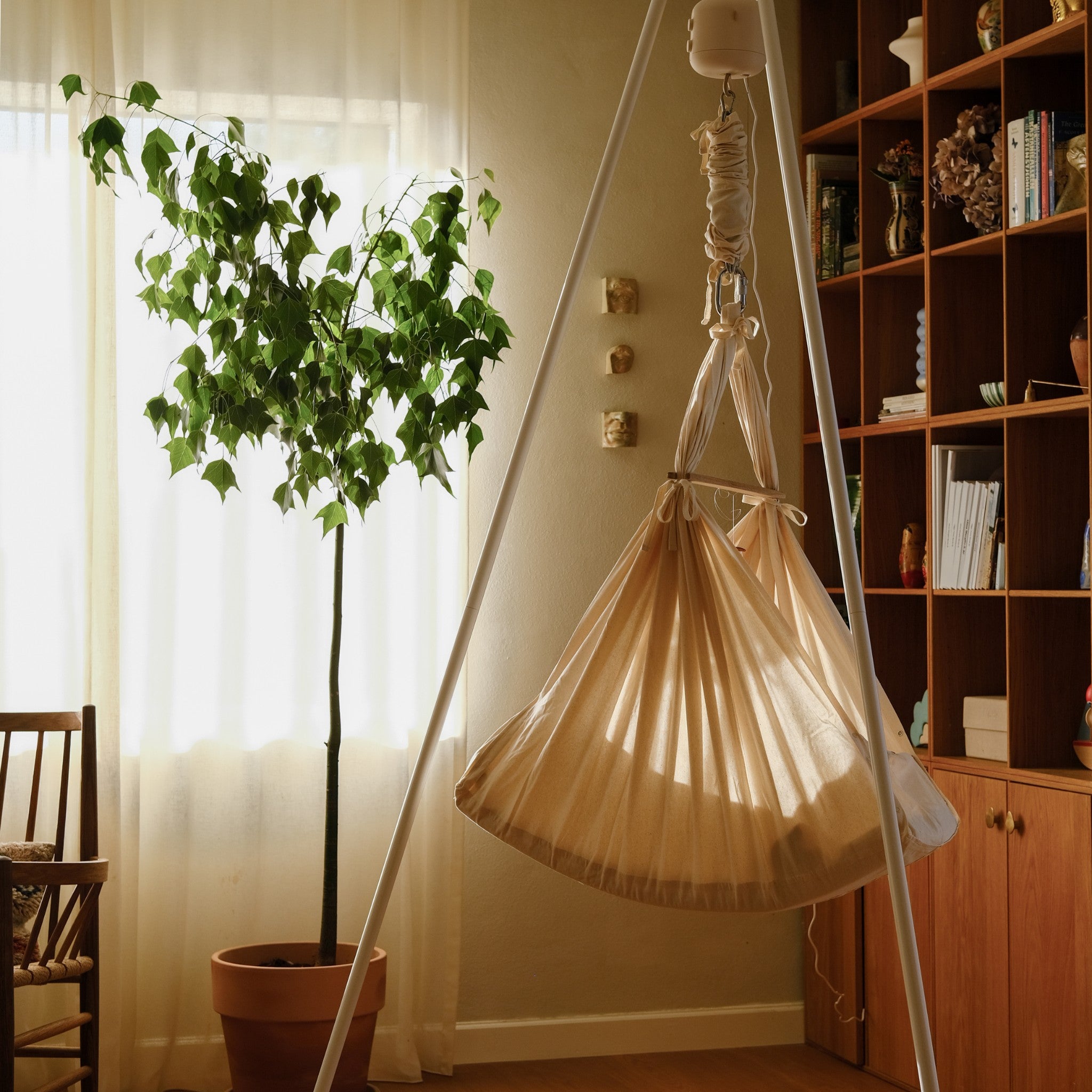 Baby hammock with cradle bouncer